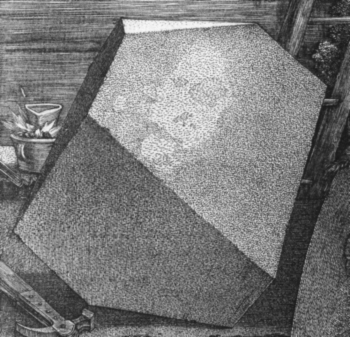 El poliedro Melancolía en la obra del artista francés Antoine Dorotte